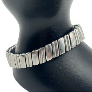 Foster silver tone expansion stretch bracelet vintage